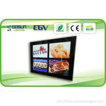 30mm Acrylic Double Side Magnetic LED Light Box For Display